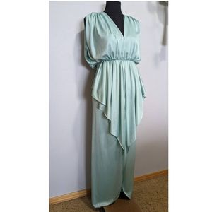 Vintage 1980's to 1990's Aqua Blue High-Low Dress